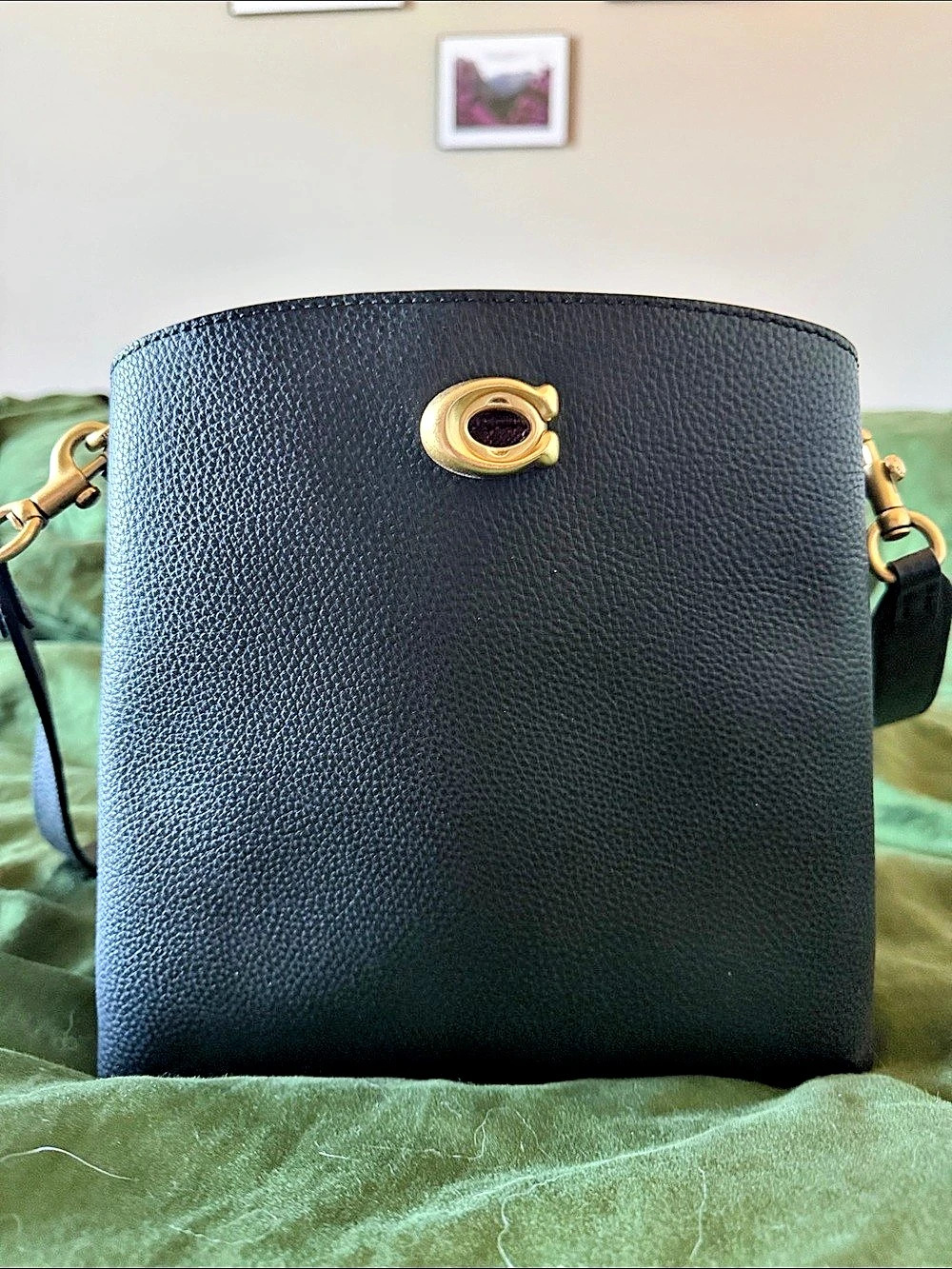 Coach Willow Bucket Bag Crossbody in Black & Brown